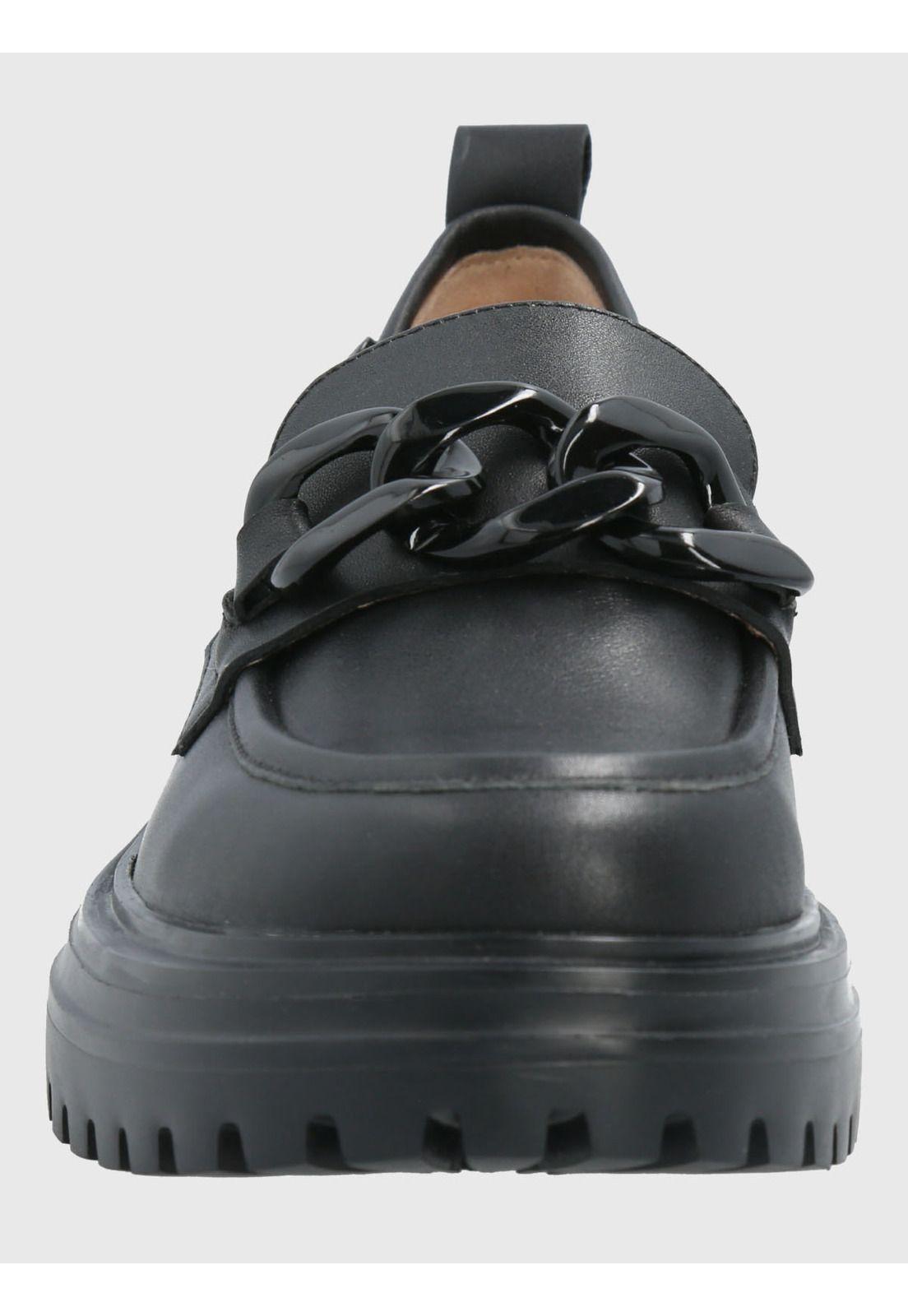 Mocasin Cuero Mujer Leboni Negro-3