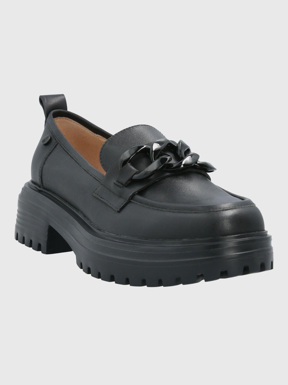 Mocasin Cuero Mujer Leboni Negro-0