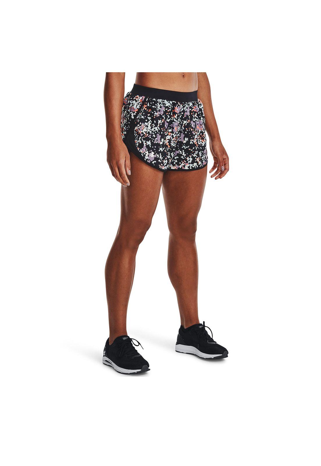 Short Mujer Fly By 2.0 Printed Negro-2