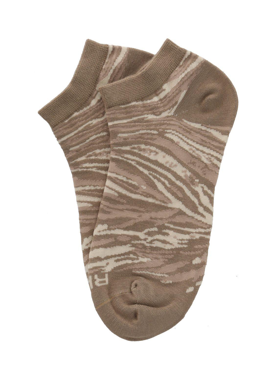 Calcetin Café Rfv23W PeSt Zebra Mujer-2
