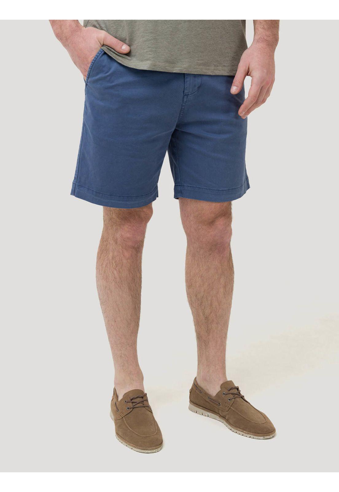 Short Algodón Hombre Classic Azul-4