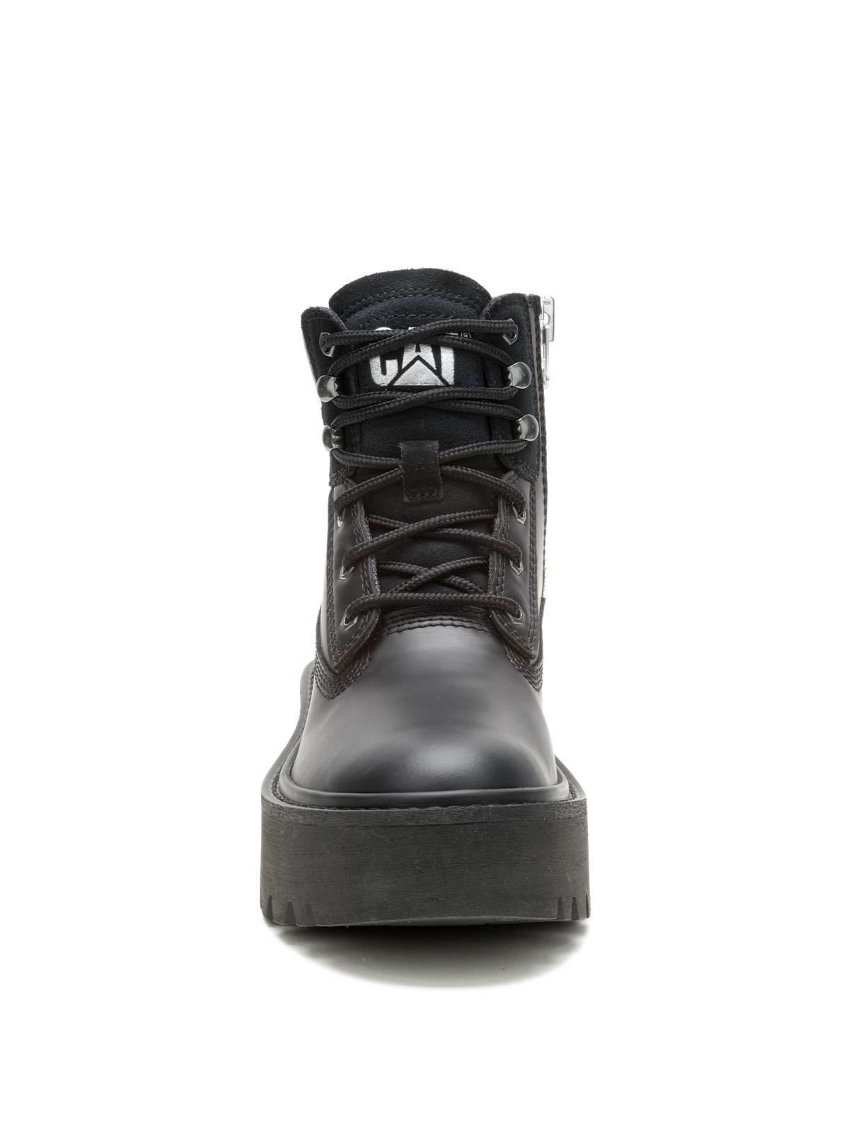 Botin Cuero Mujer Colorado Max 6 Zip Negro-4