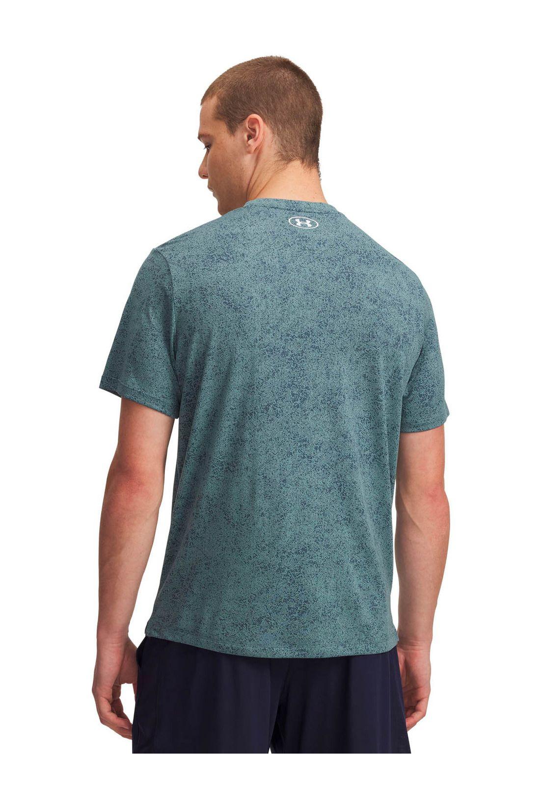 Polera Manga Corta Training para hombre Tech azul -1