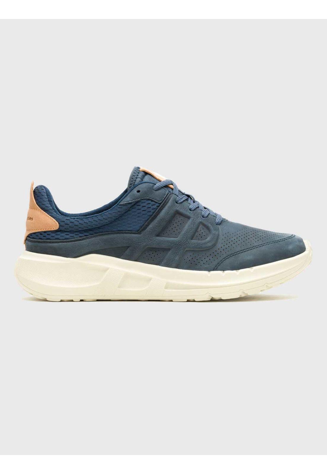 Zapatilla Cuero Hombre Seventy8 Run Azul-1