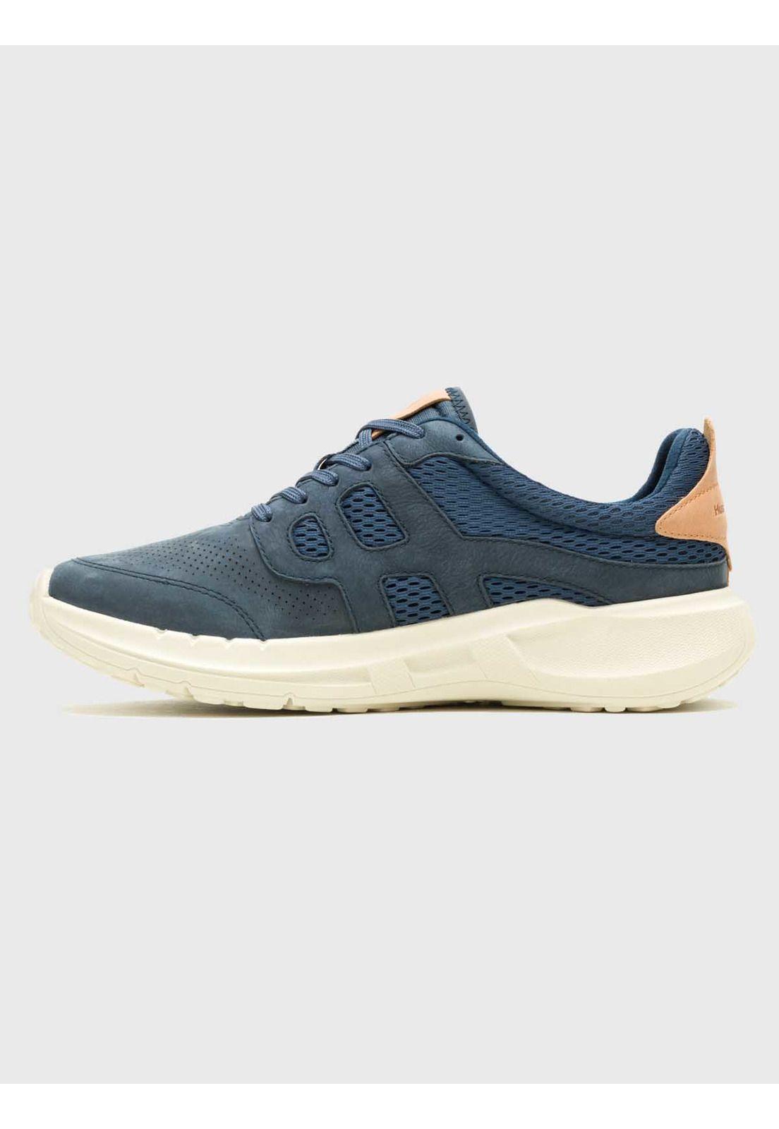 Zapatilla Cuero Hombre Seventy8 Run Azul-4