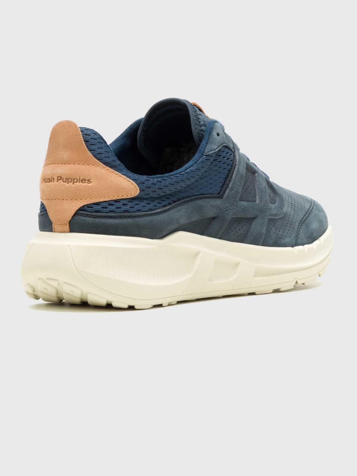 Zapatilla Cuero Hombre Seventy8 Run Azul-3