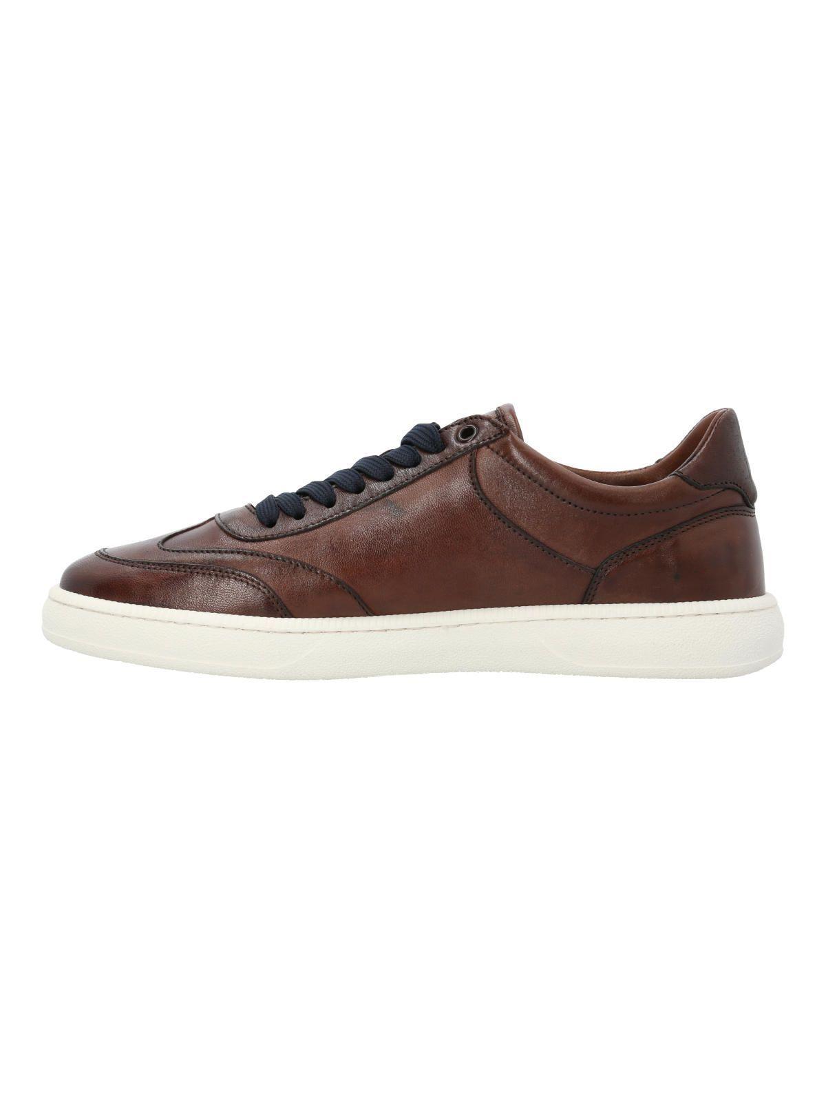 Zapatilla Cuero Hombre Lagos Café-5