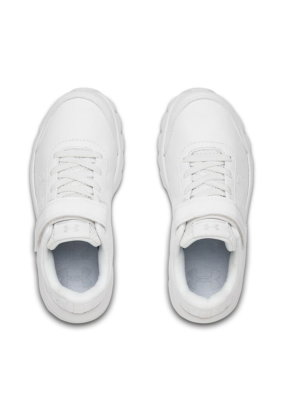 Zapatilla Running UA Assert 8 UFM SYN AC niños Blanco-4