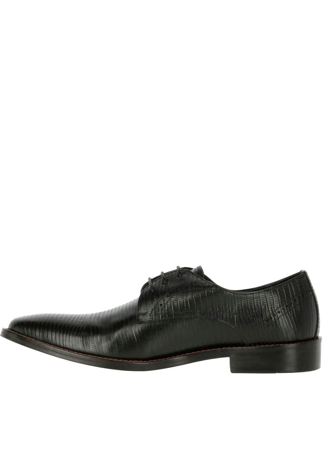 Zapato Cuero Bass Negro-2