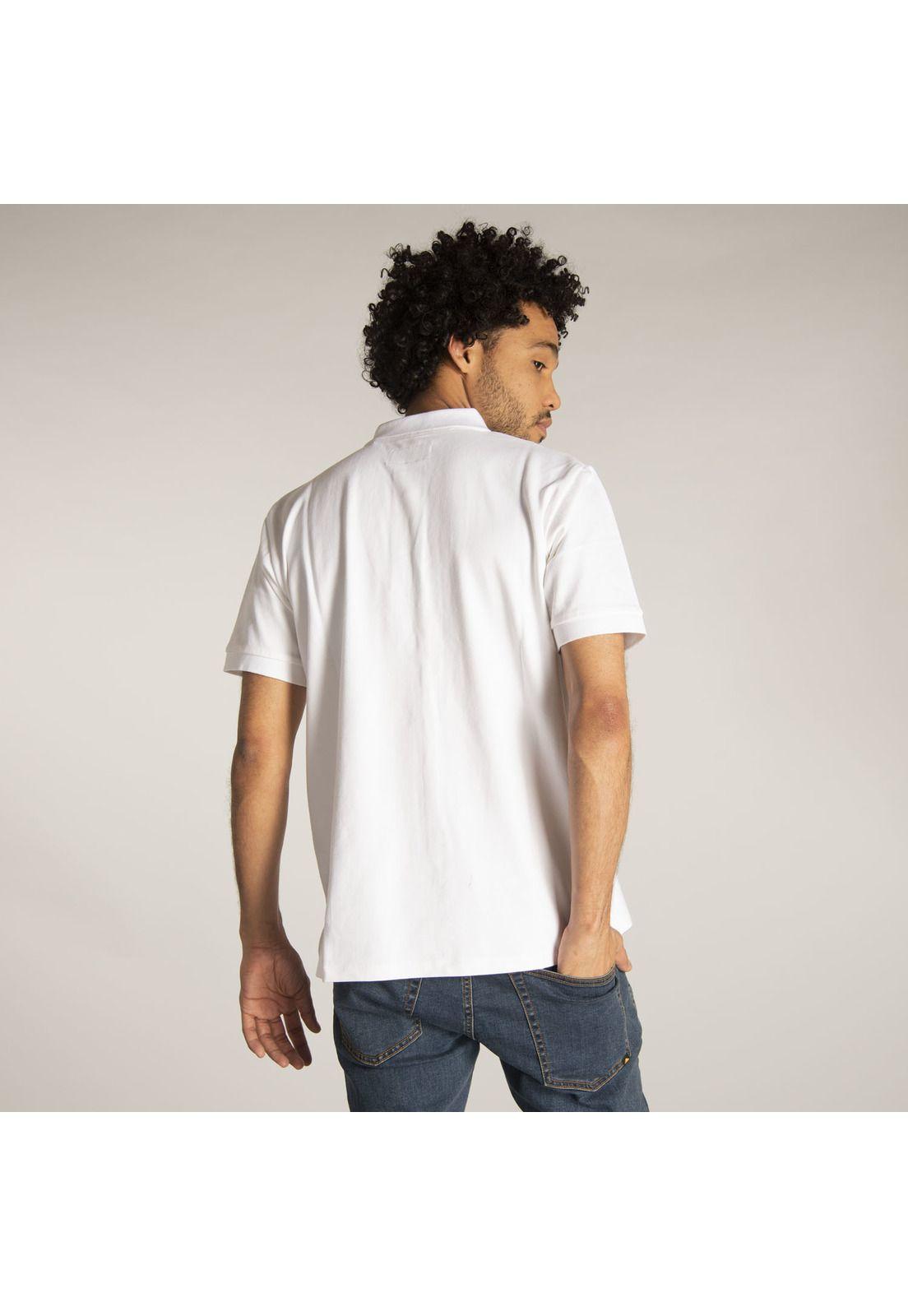 Polera M/C Hombre Fdtn Stretch Pique P Blanco-2