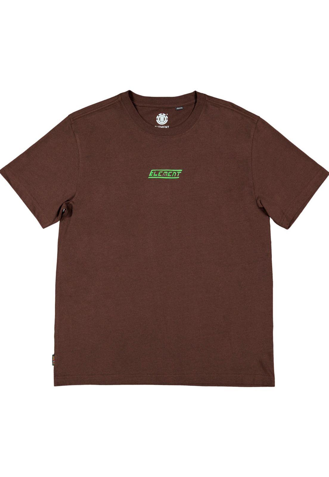 Polera Manga Corta Hombre Lctxe Tech Dog Café-0