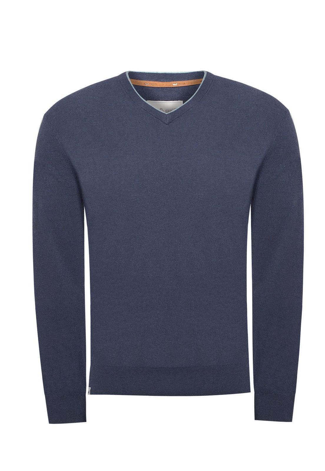 Sweater Fibras Recicladas Hombre Angriv Azul-0