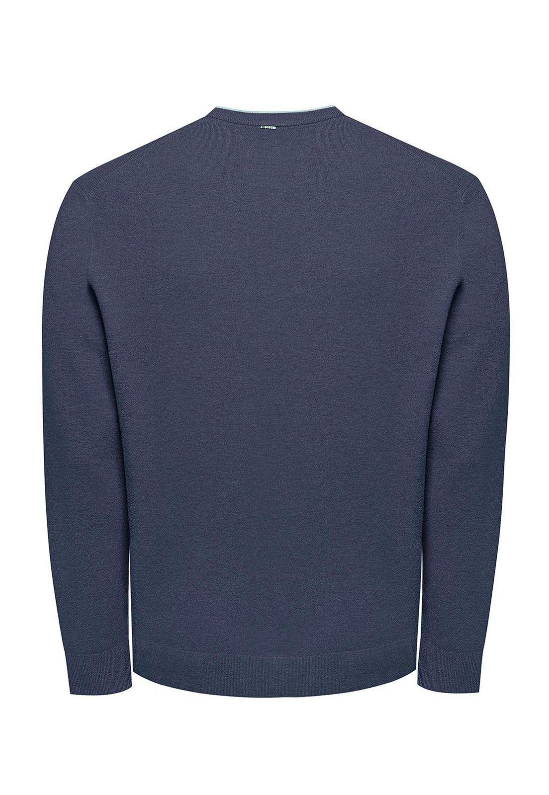 Sweater Fibras Recicladas Hombre Angriv Azul-1