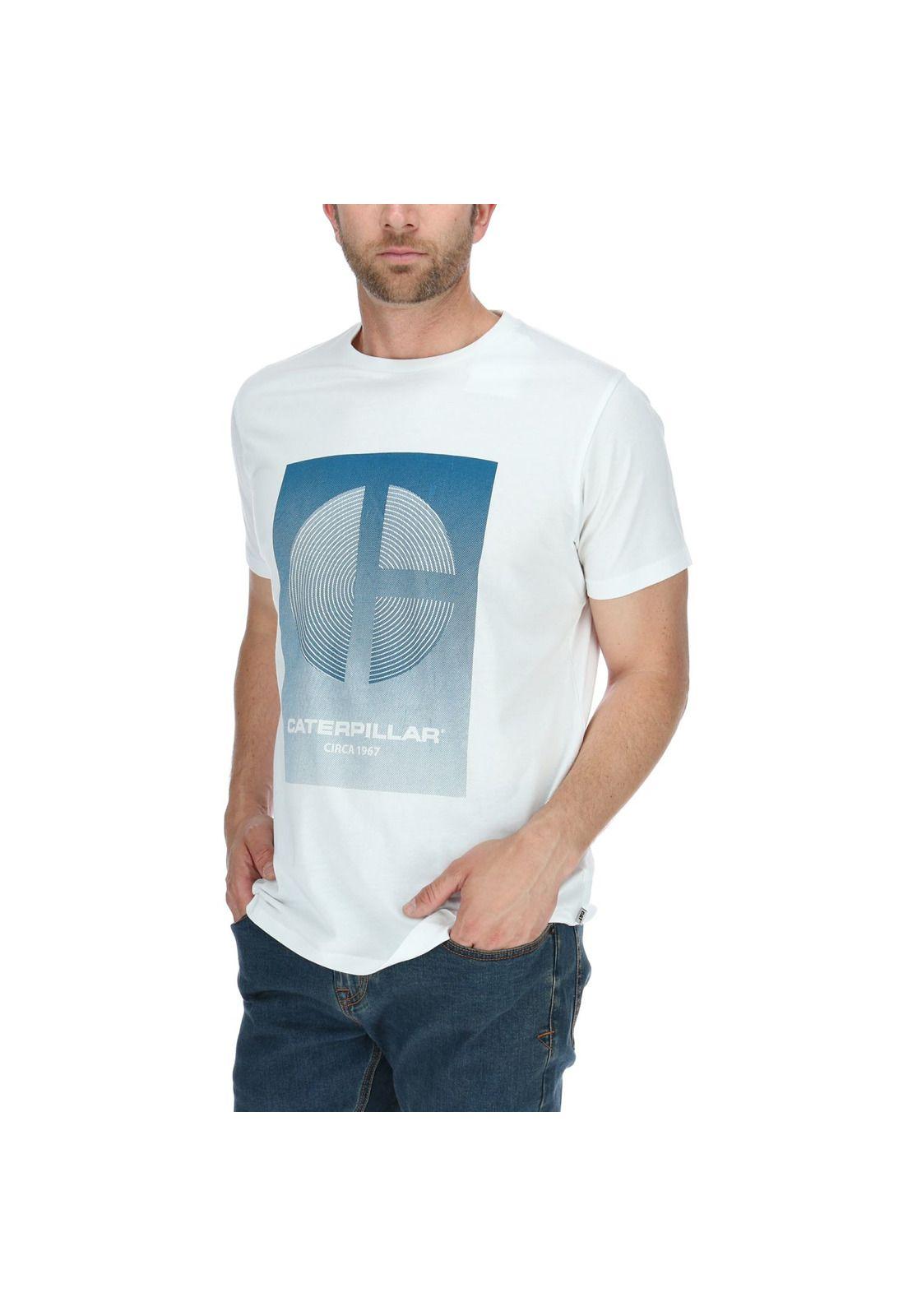 Polera Mc Hombre C Block Tee Blanco-1