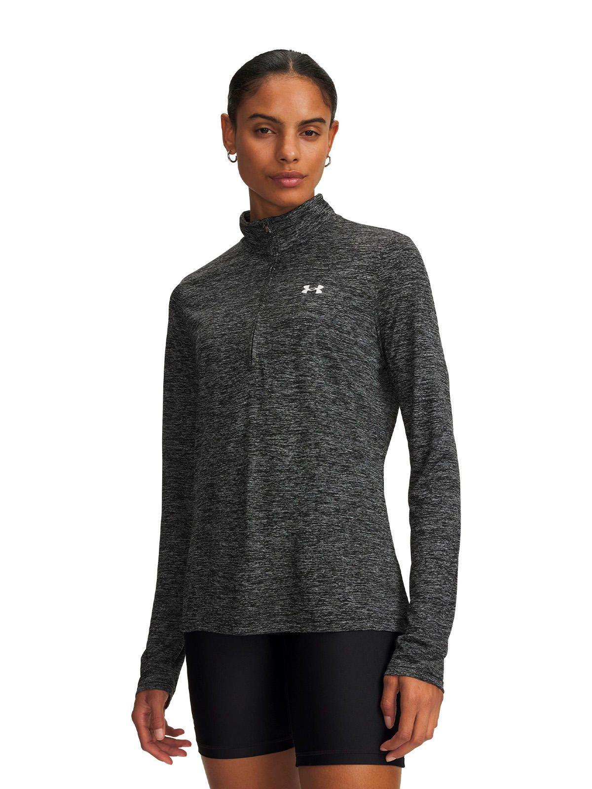 Poleron UA Tech Twist Negro Mujer-3
