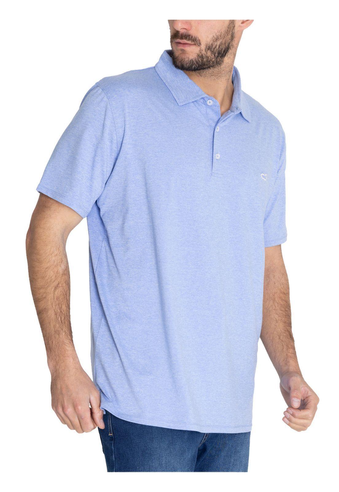 Polera Fibras Recicladas Azul Frateli Hombre -5