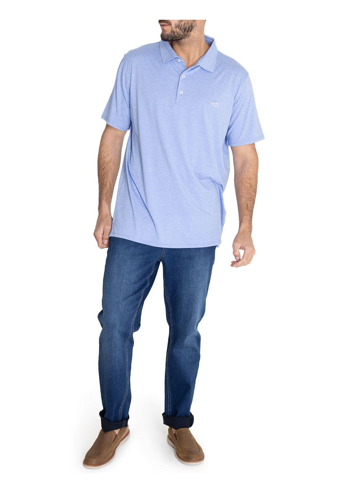 Polera Fibras Recicladas Azul Frateli Hombre -8