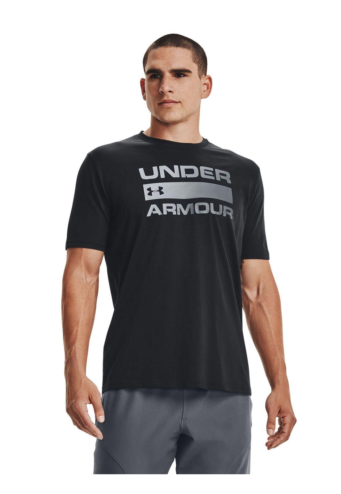 Polera manga corta TeamWrdmrk hombre Negro-3