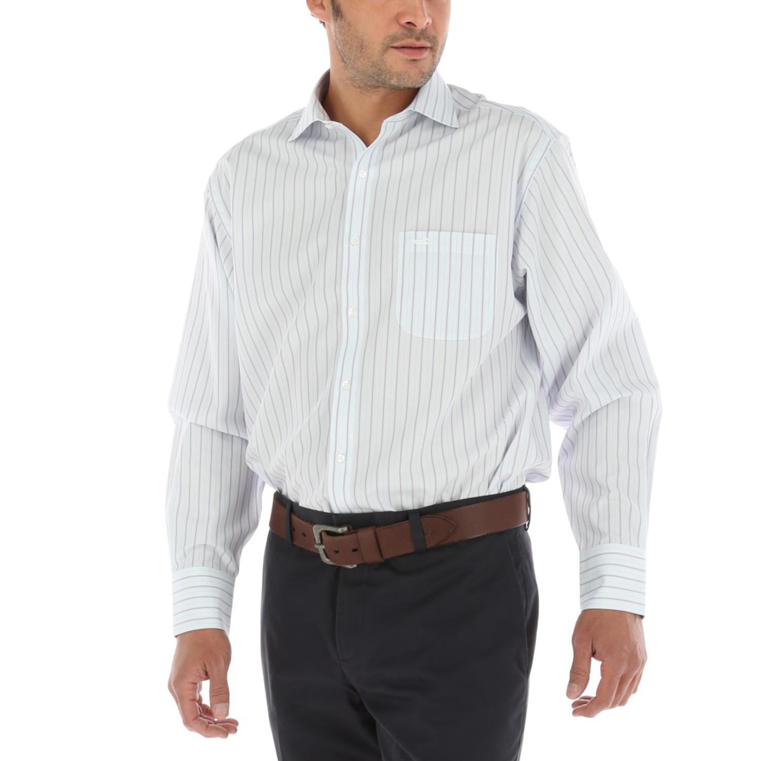 Camisa Algodón Libre de Arrugas Blanco Rockford-2