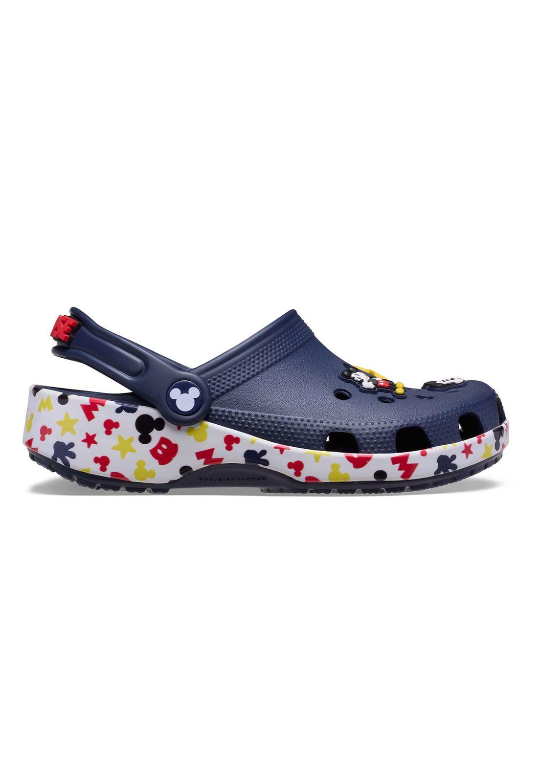 Zueco Crocs Niño Classic Mickey Mouse Azul Marino-0