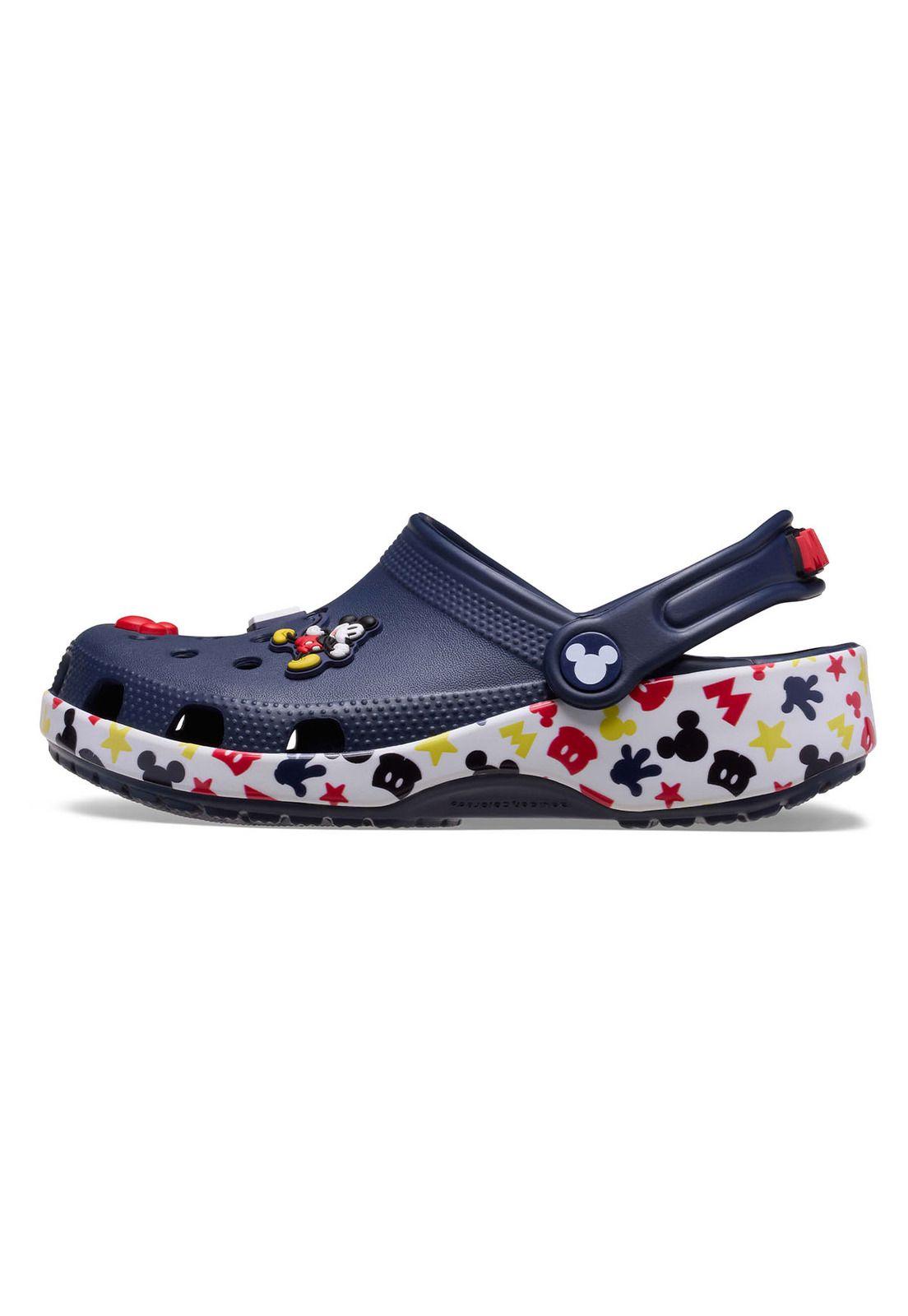 Zueco Crocs Niño Classic Mickey Mouse Azul Marino-1
