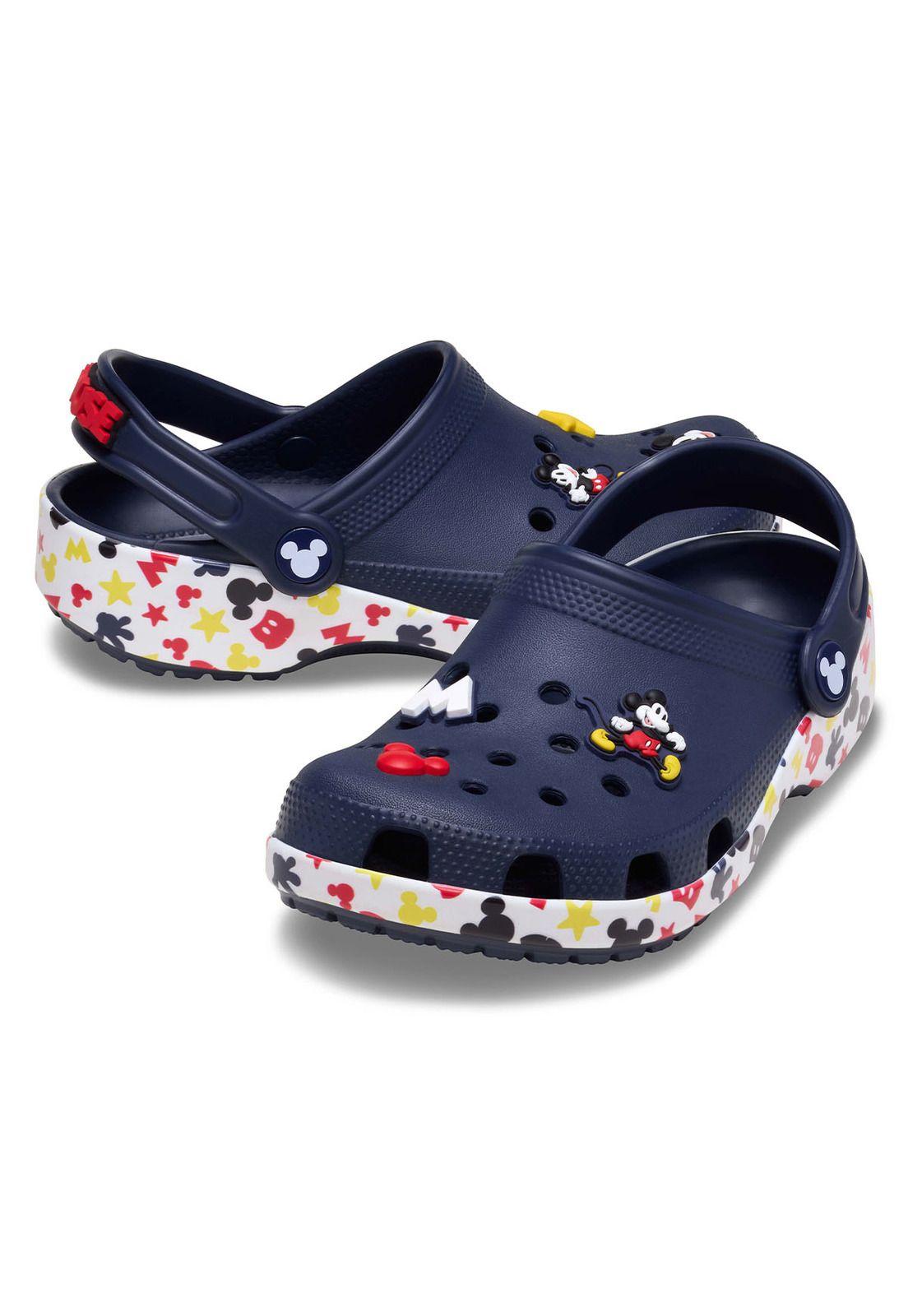 Zueco Crocs Niño Classic Mickey Mouse Azul Marino-3
