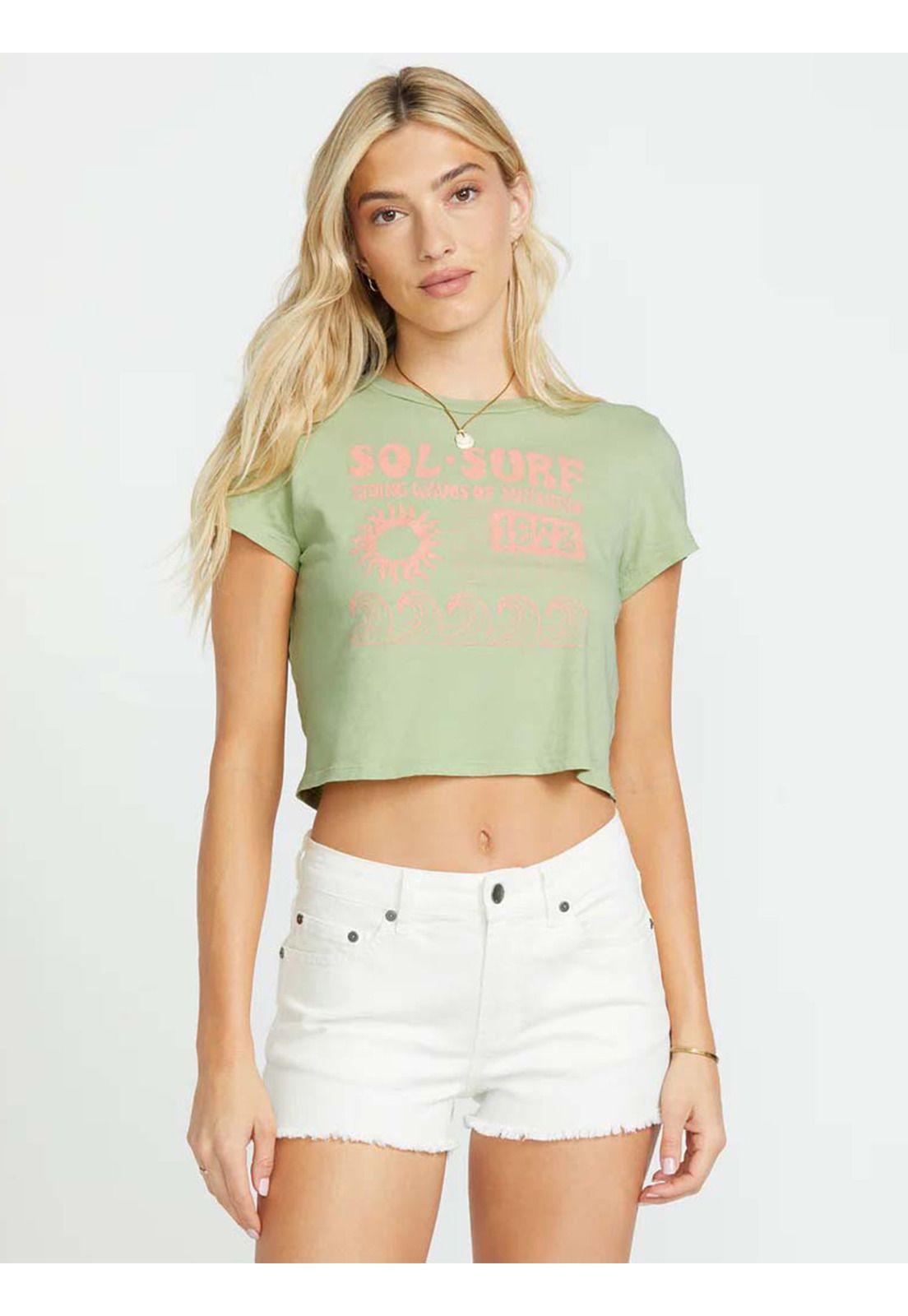 Polera Mujer Sol Surf Verde Billabong-0