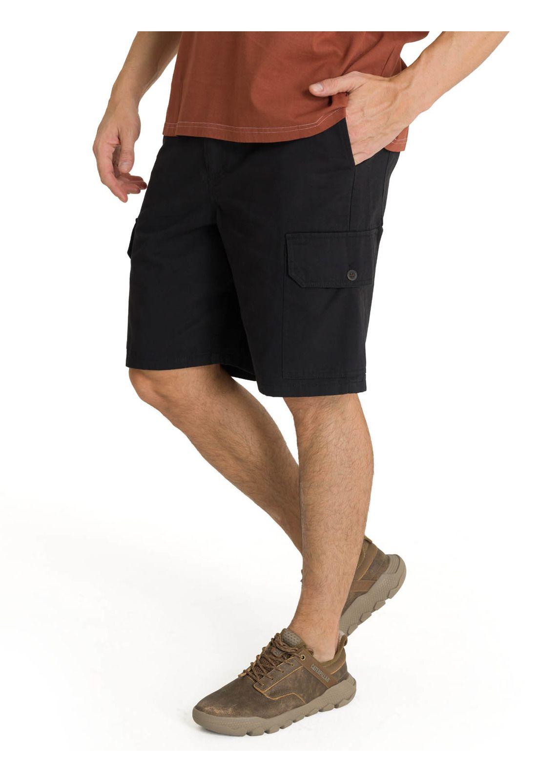 Short Hombre Cargo Negro-0