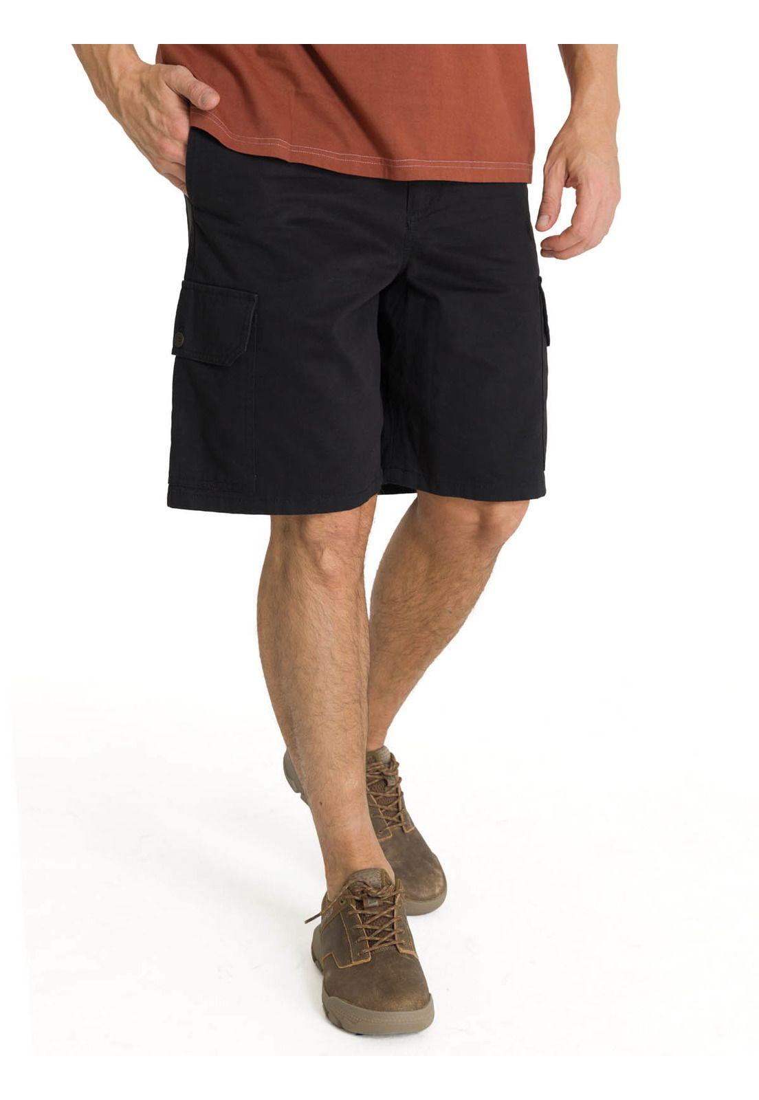 Short Hombre Cargo Negro-1
