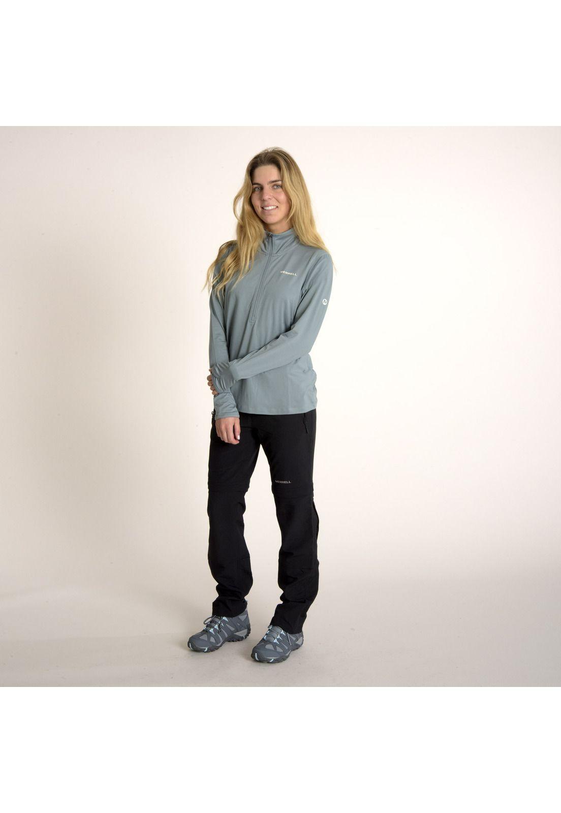 Poleron Mujer Betatherm Qtr Zip Celeste-0