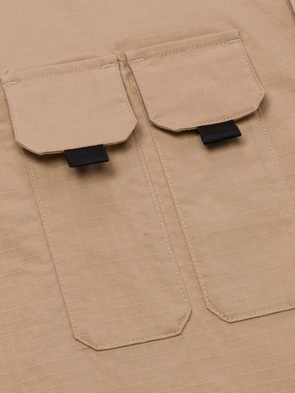 Camisa Manga Corta Hombre Utility Beige/Crudo-5