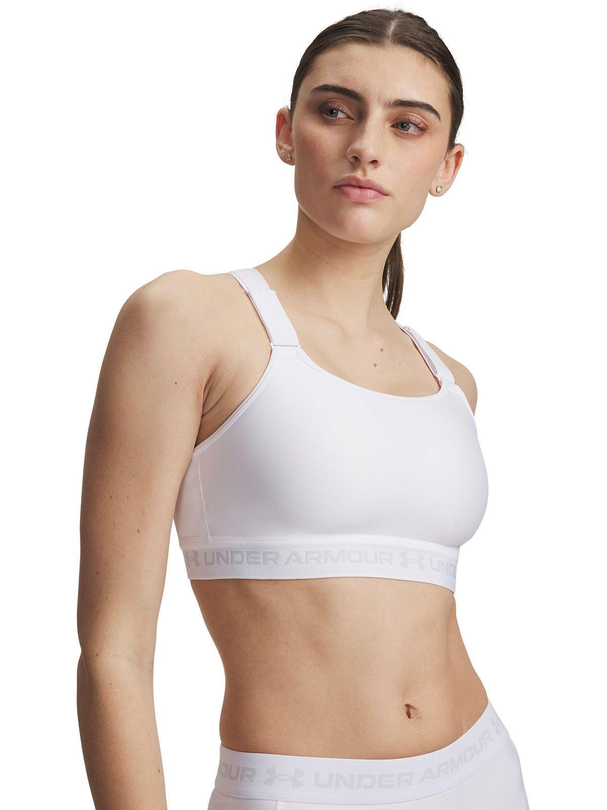 Peto Mujer Heatgear Crossback High Blanco-0