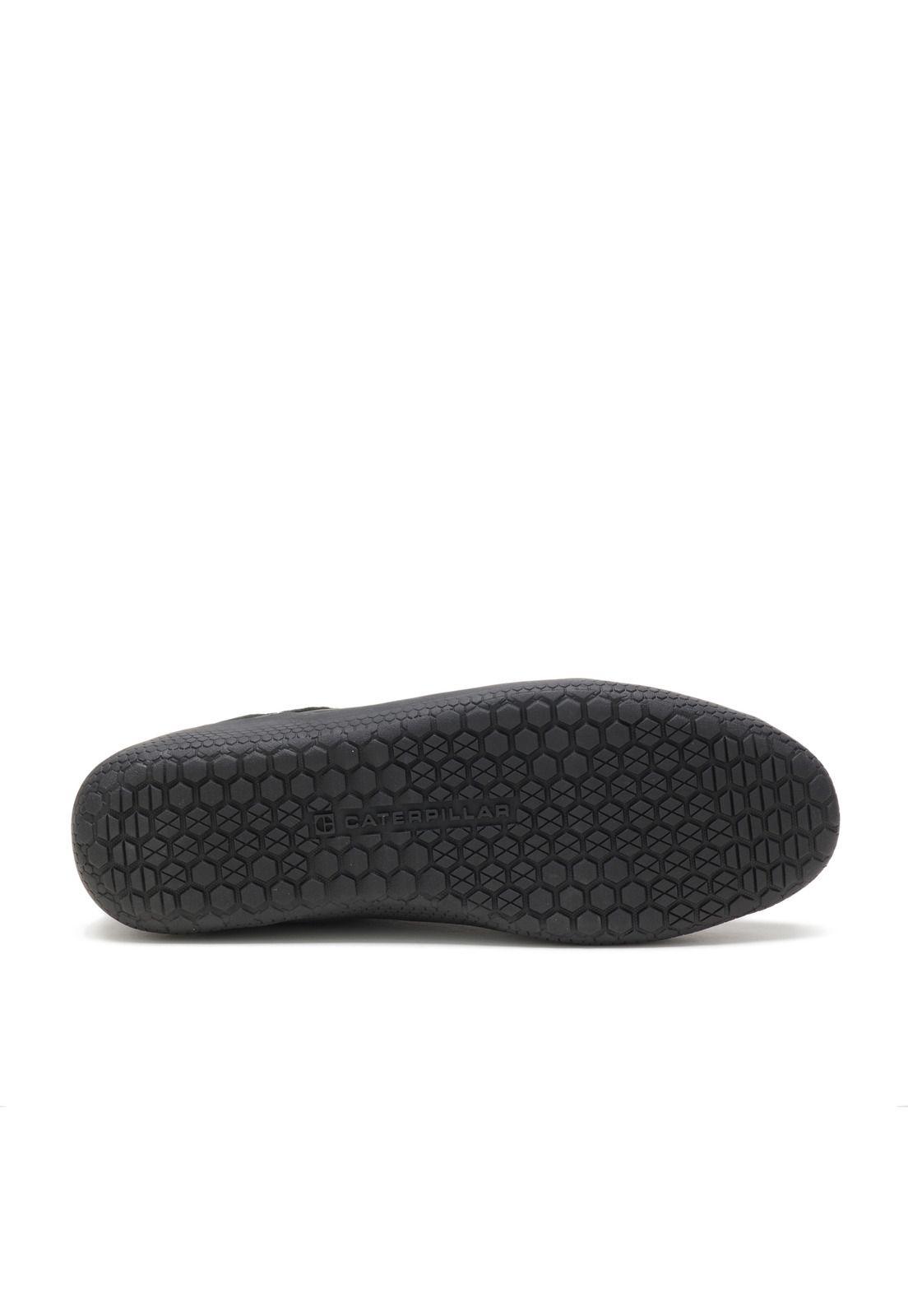 Zapatilla Cuero Hex Negro Mujer-4