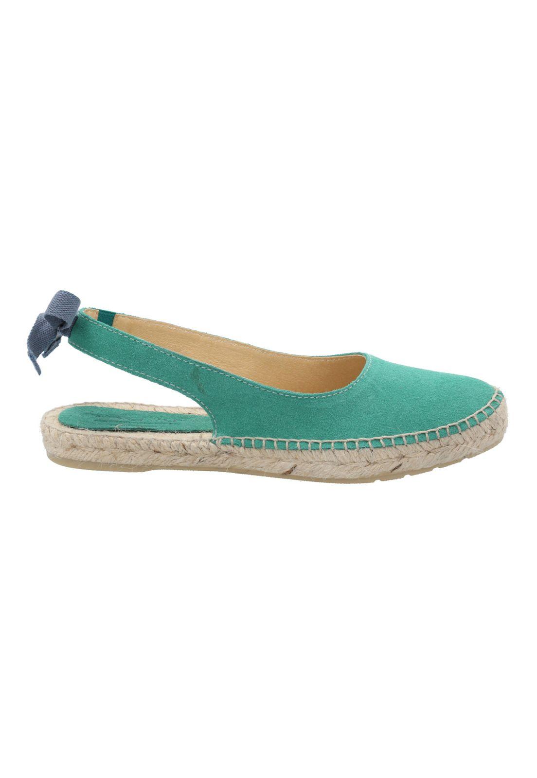 Alpargata Cuero Mujer Bante Verde-0