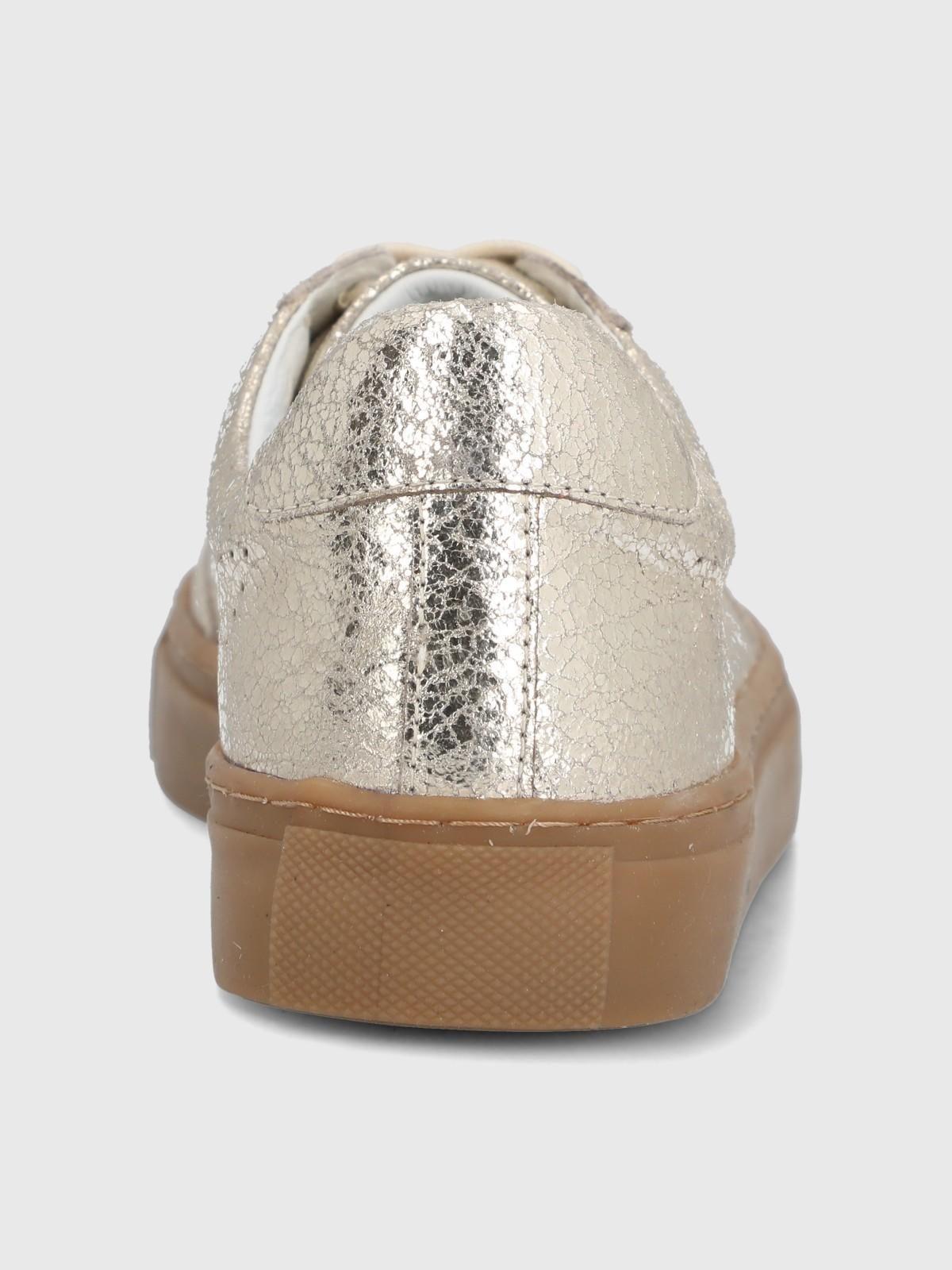 Zapatilla Cuero Mujer Salena Metalizado-6