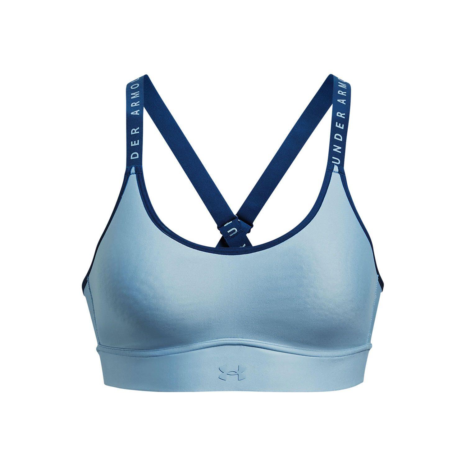  Peto Deportivo Infinity Mid Covered Celeste Mujer-0