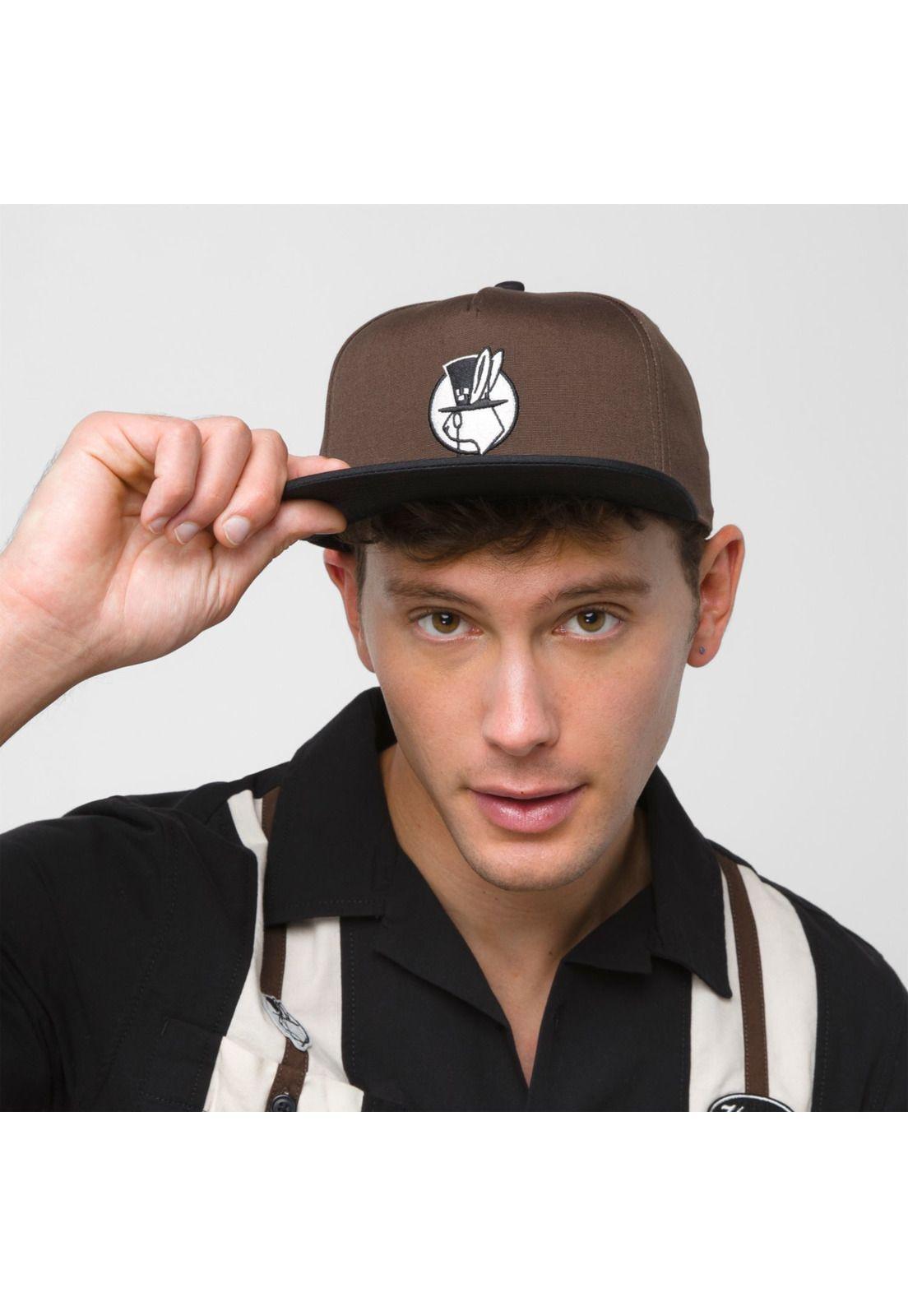 Jockey Elevated Snapback Café Hombre-0