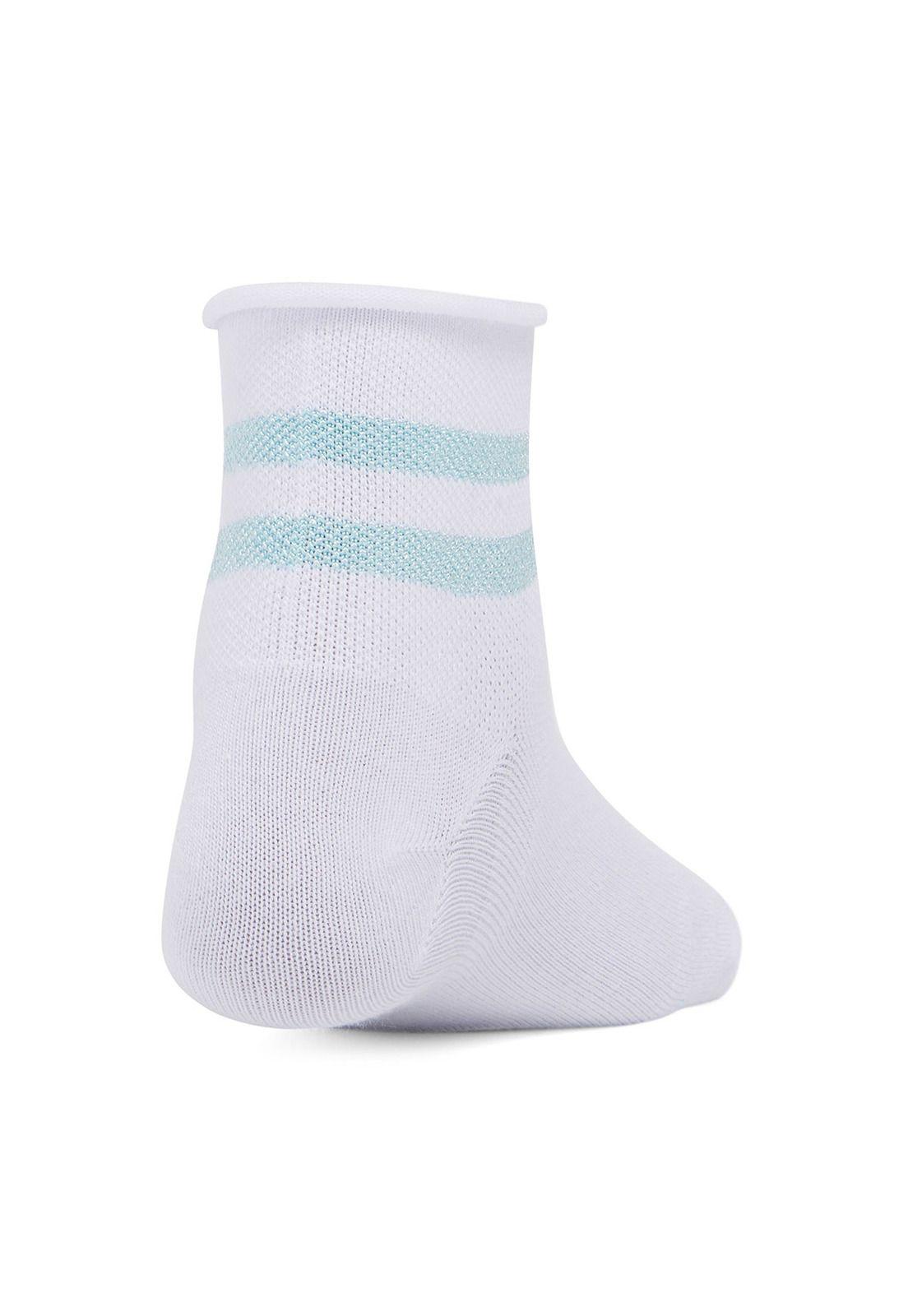 Calcetín sport Essential Low Blanco Mujer-1
