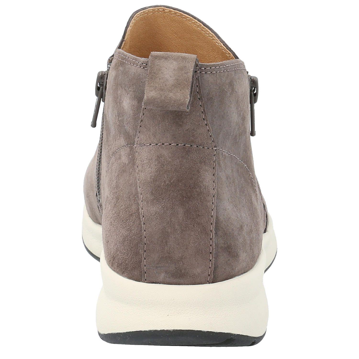 Botín Cuero Mujer Spinal Bootie Gris-5