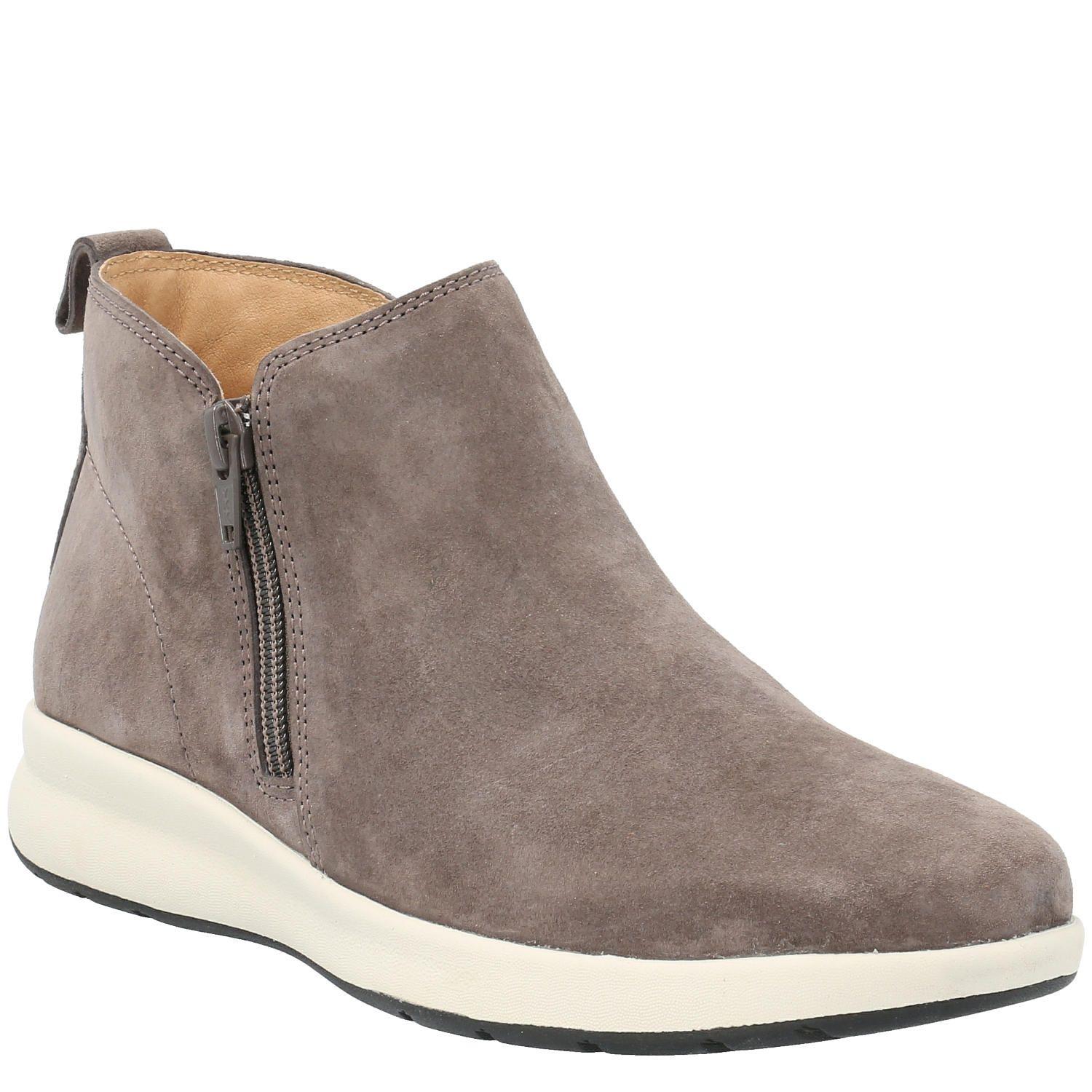 Botín Cuero Mujer Spinal Bootie Gris-0