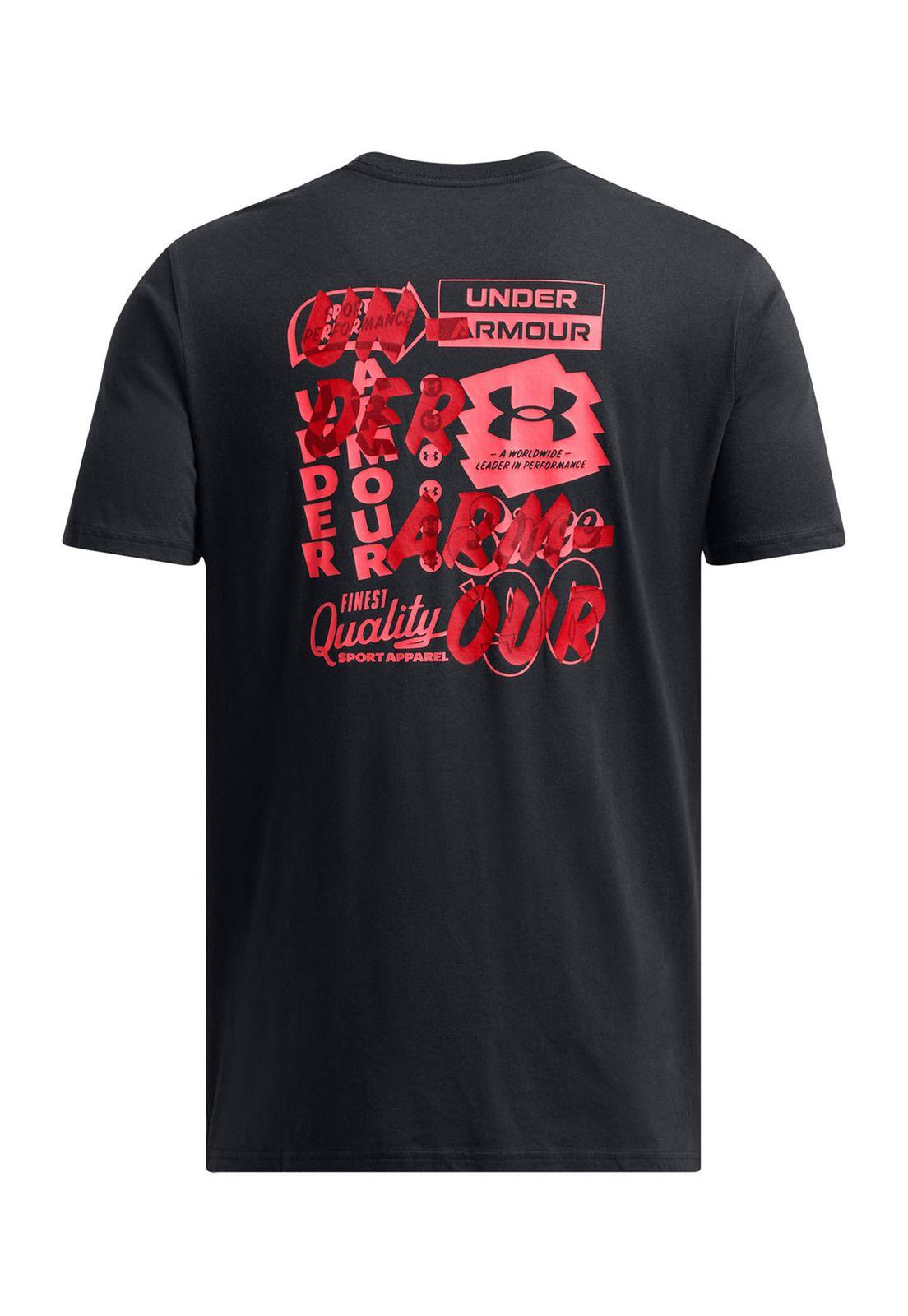 Polera manga corta Vintage hombre Negro-1