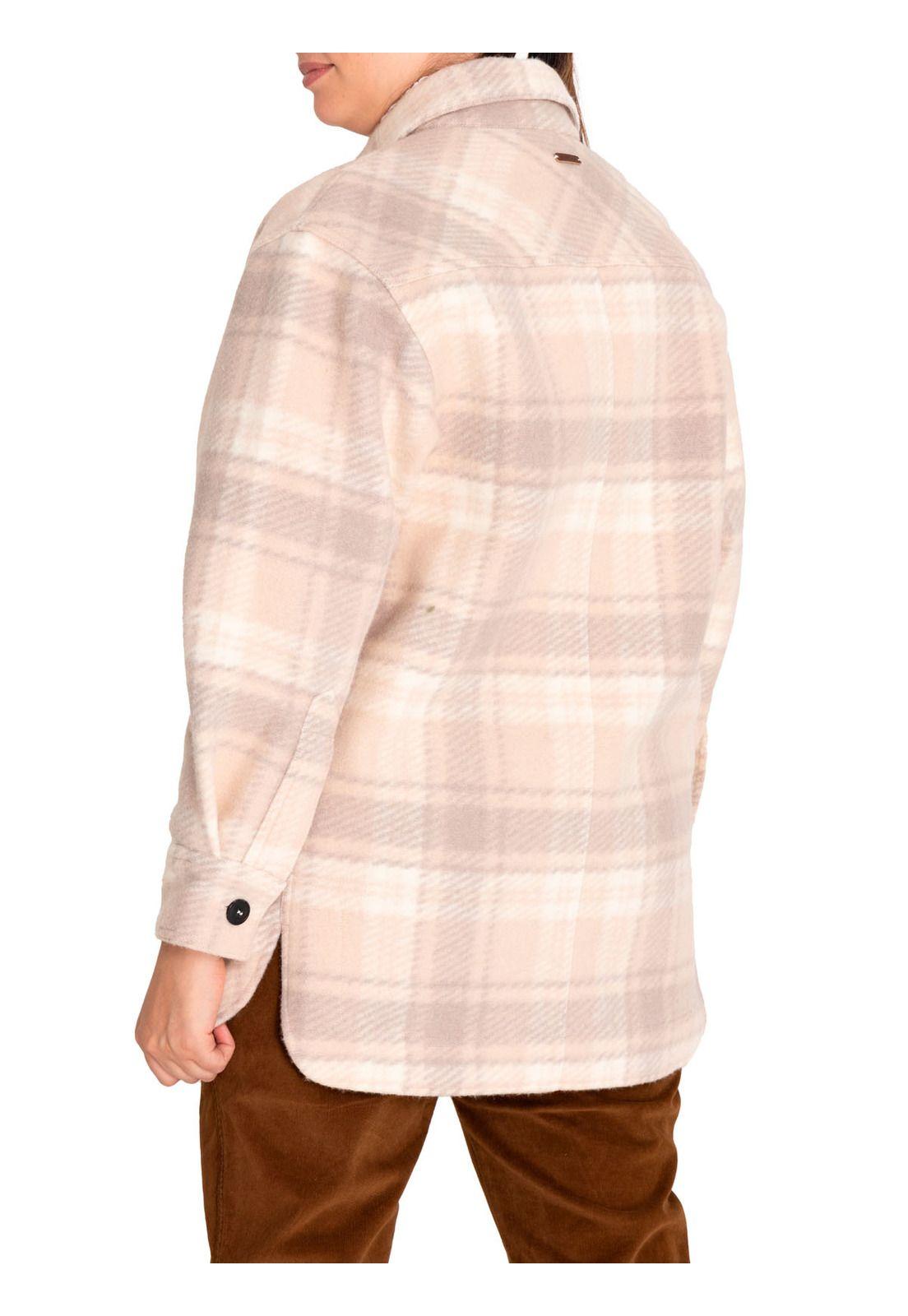 Chaqueta Lana Mujer Begonia Beige/Crudo-6