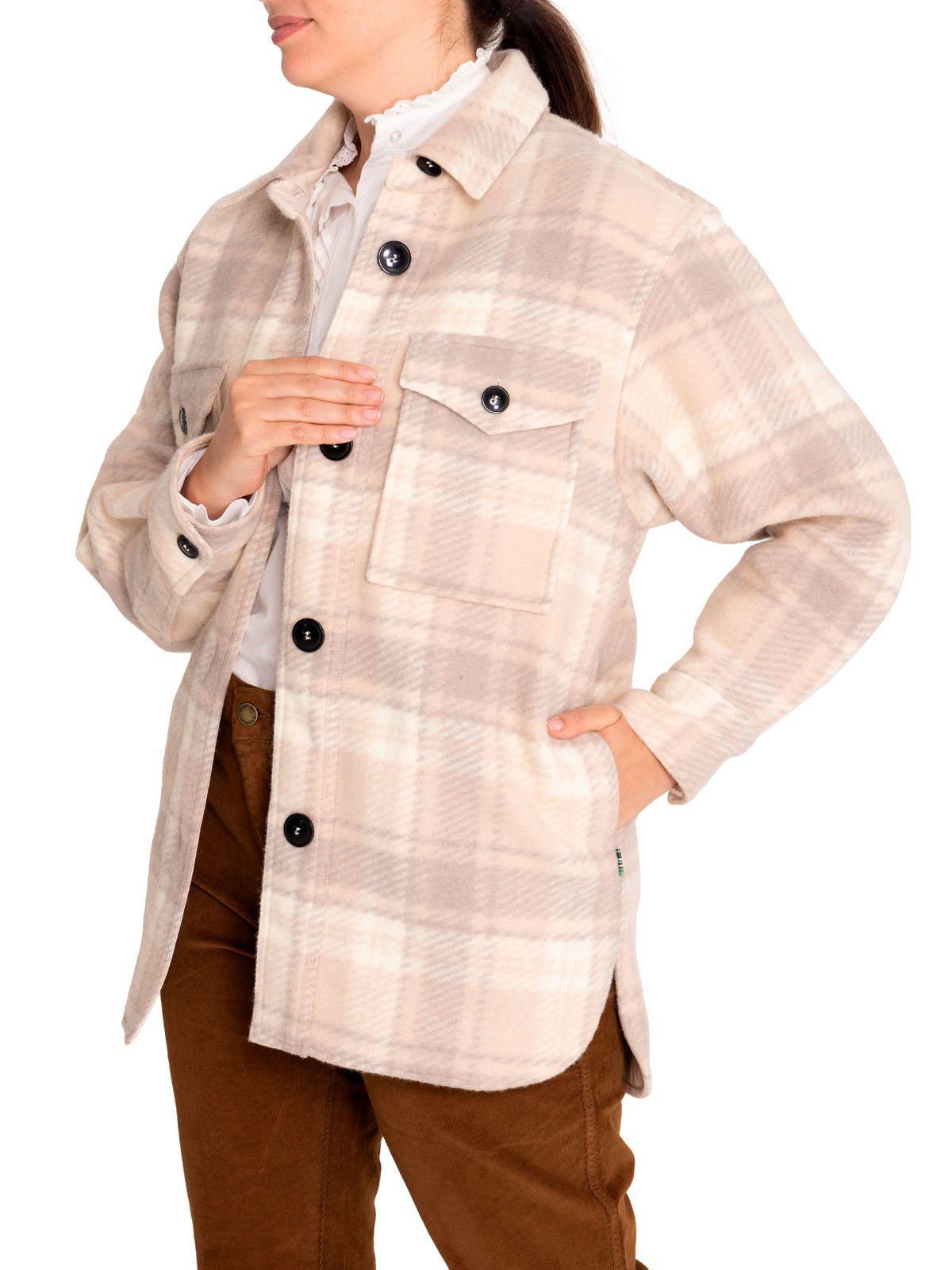 Chaqueta Lana Mujer Begonia Beige/Crudo-5