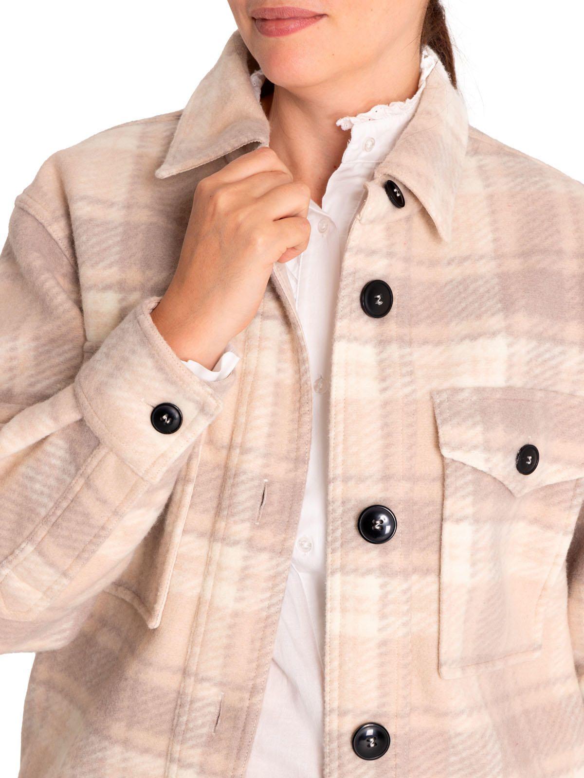Chaqueta Lana Mujer Begonia Beige/Crudo-7