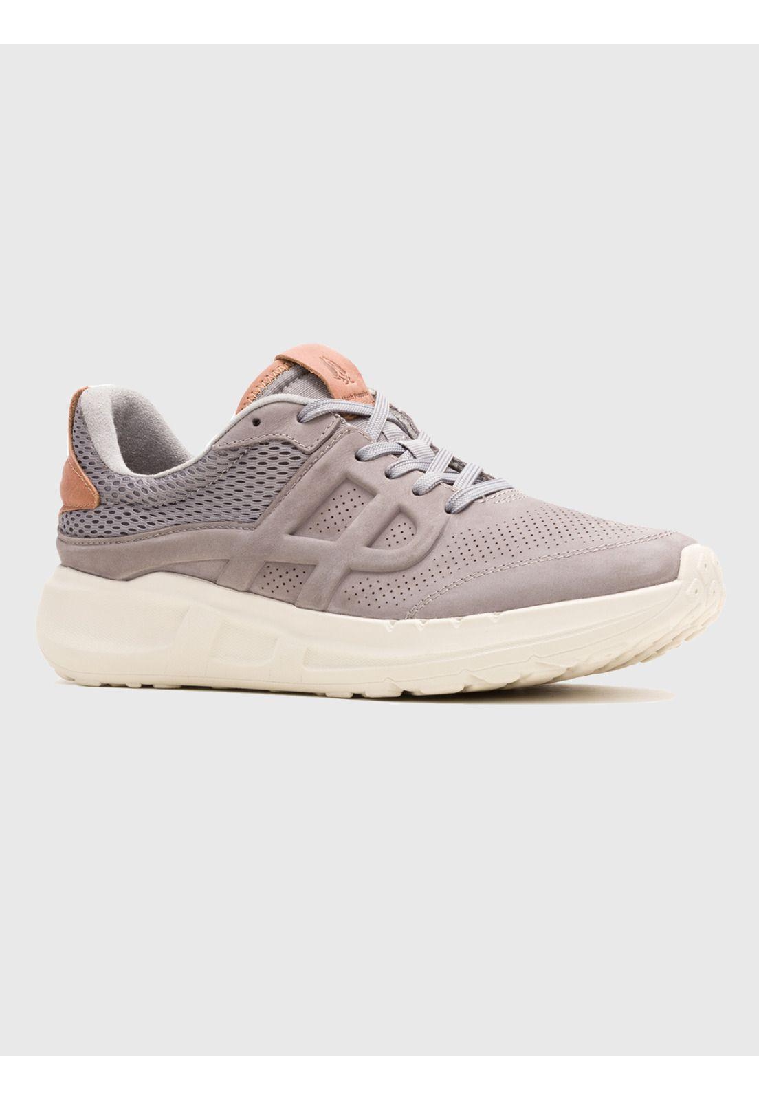 Zapatilla Cuero Hombre Svty8 Runner Gris-0