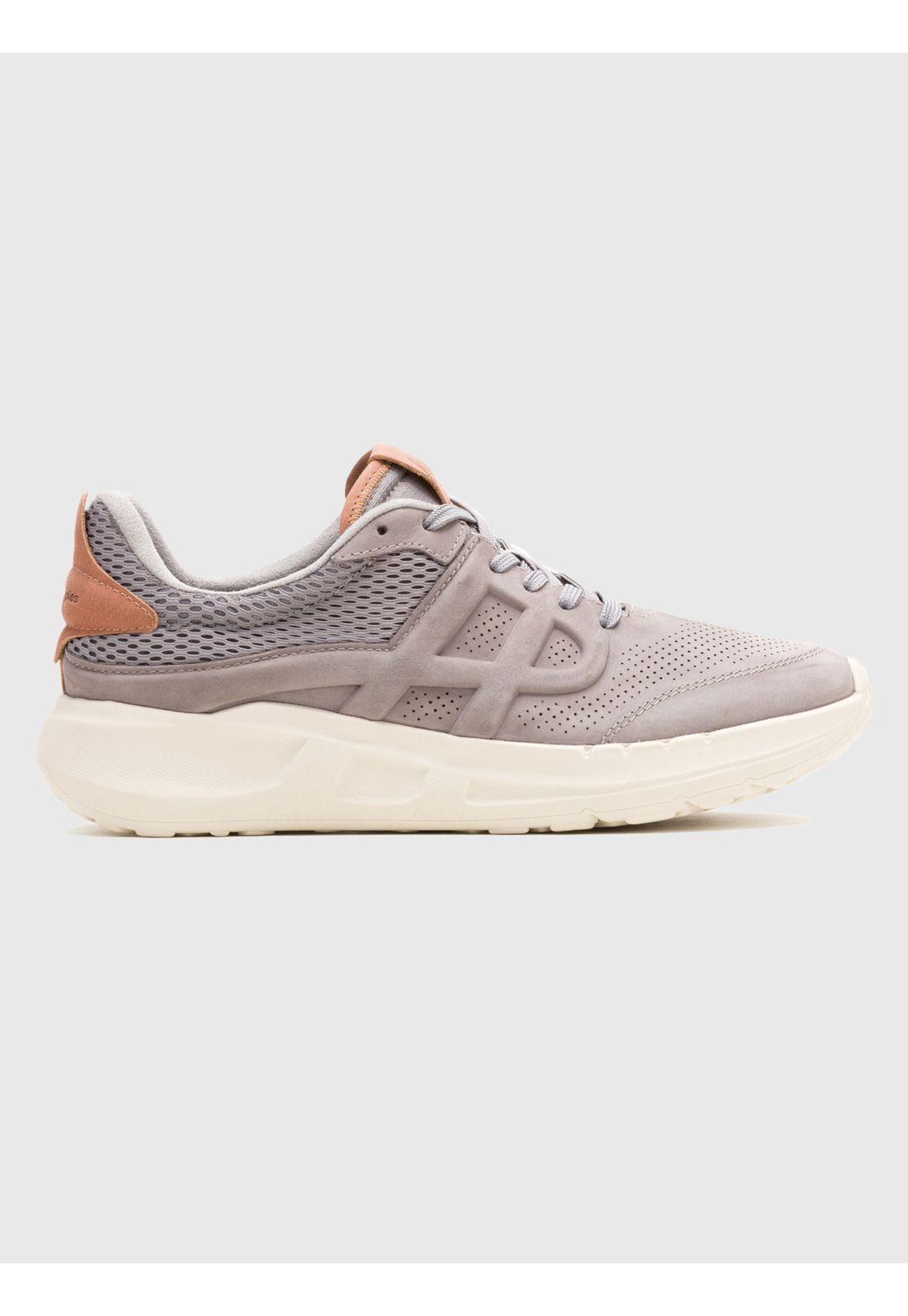 Zapatilla Cuero Hombre Svty8 Runner Gris-1