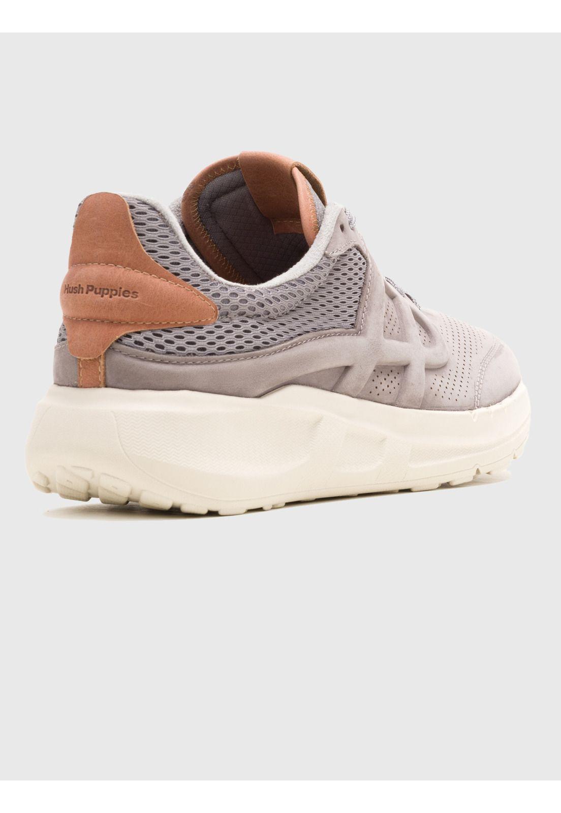 Zapatilla Cuero Hombre Svty8 Runner Gris-3