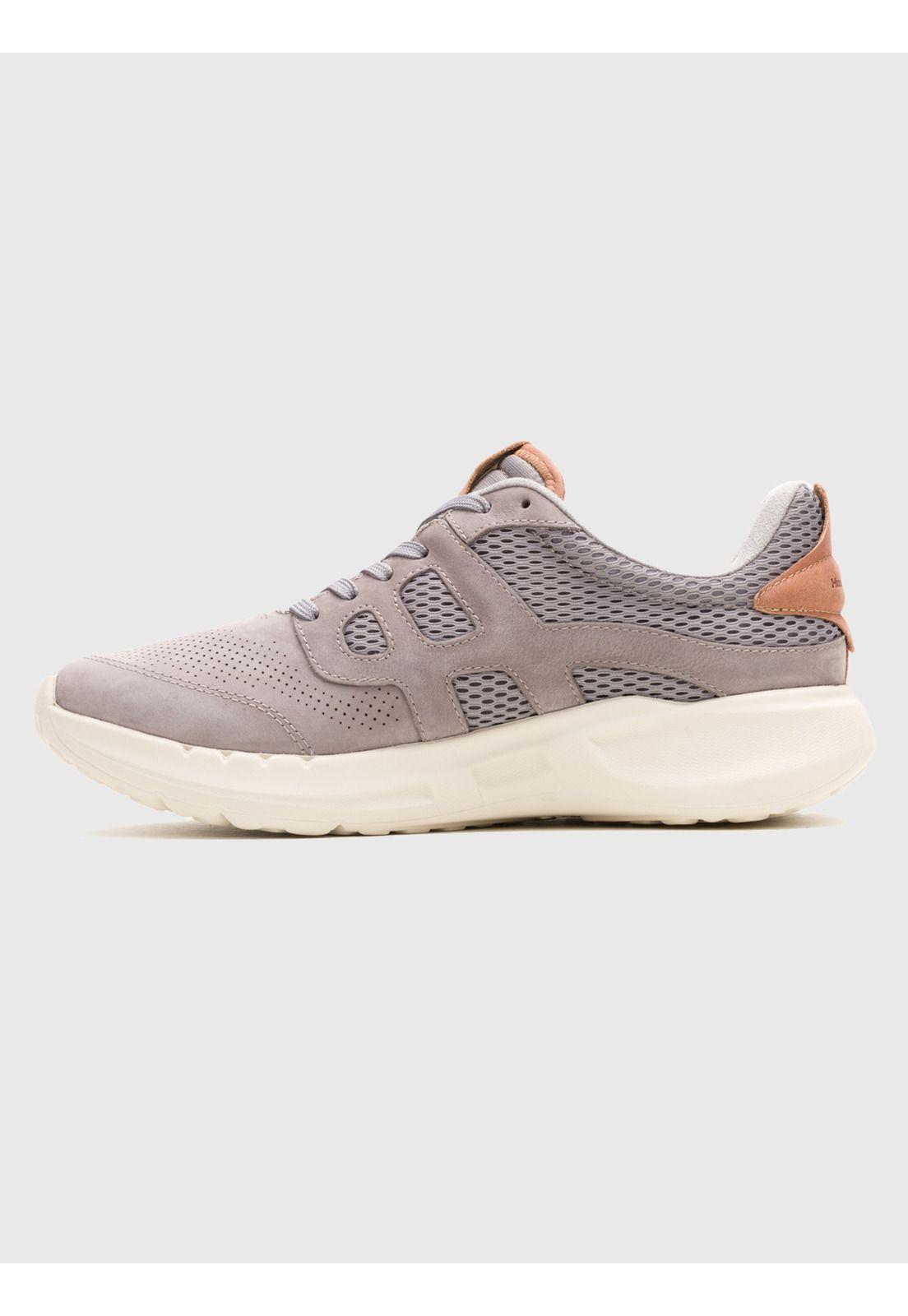Zapatilla Cuero Hombre Svty8 Runner Gris-4