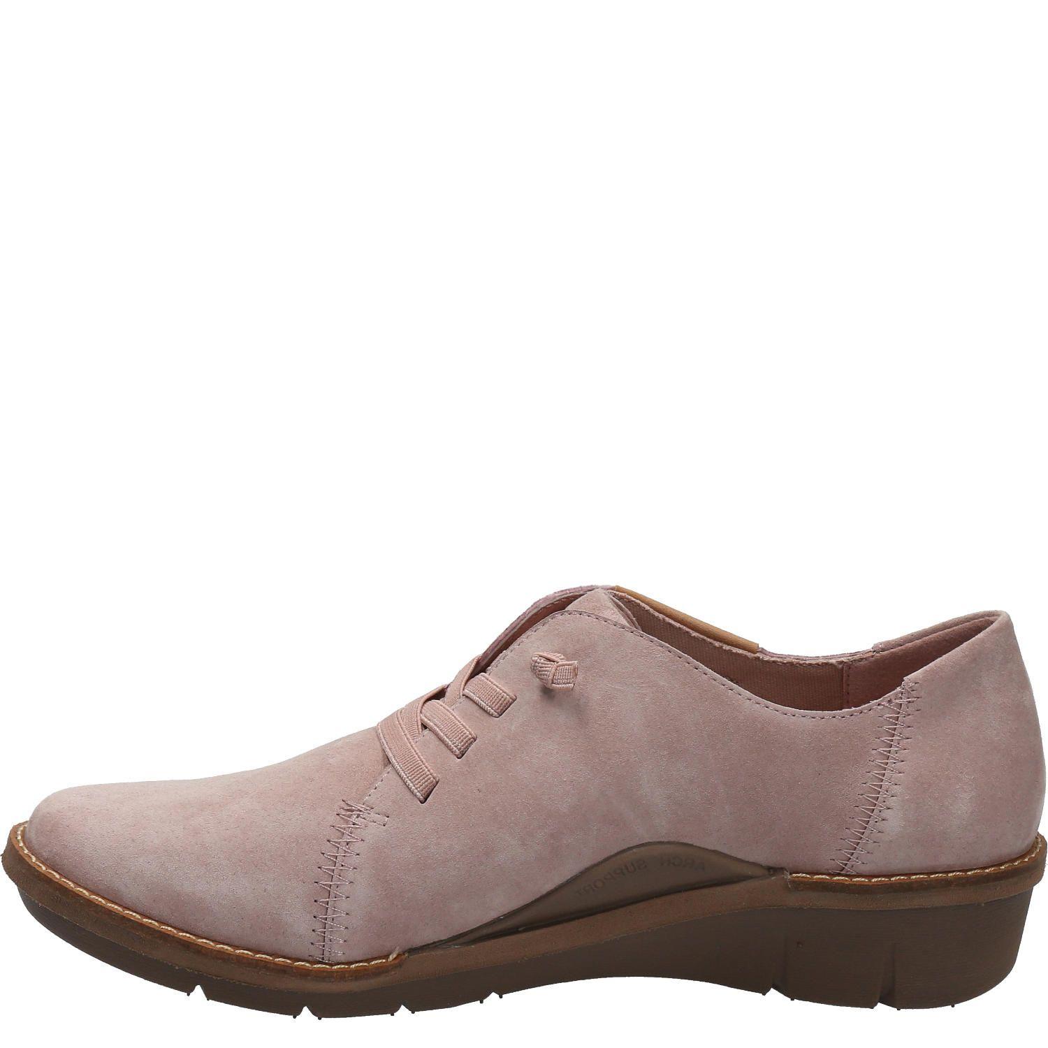 Zapato Cuero Mujer Aura Rosado-4