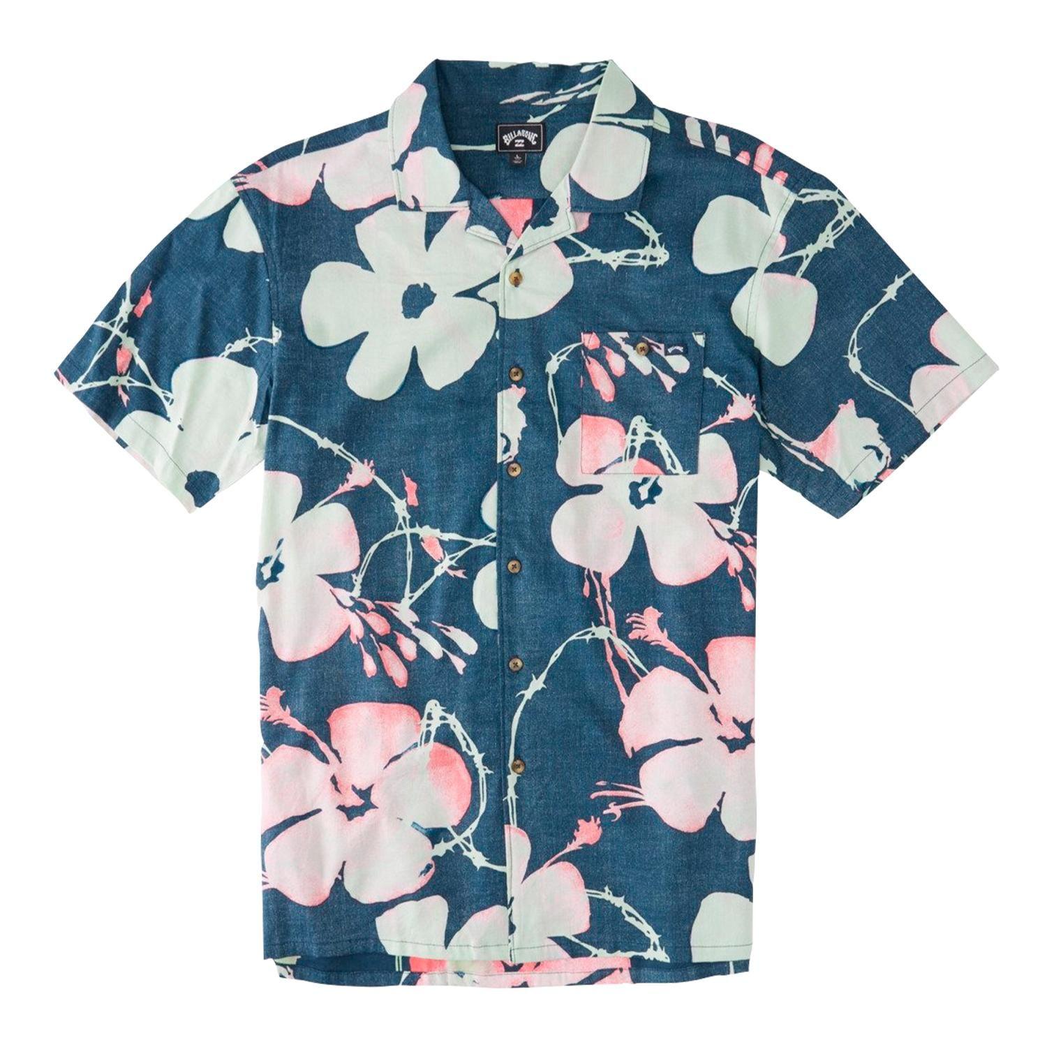 Camisa M/C Hombre Sundays Vacay Azul-0